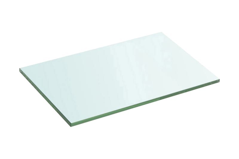 Hyllplan 2 st glas genomskinlig 30x15 cm - Transparent - Hyllplan till garderob - Hyllplan & hyllkonsol