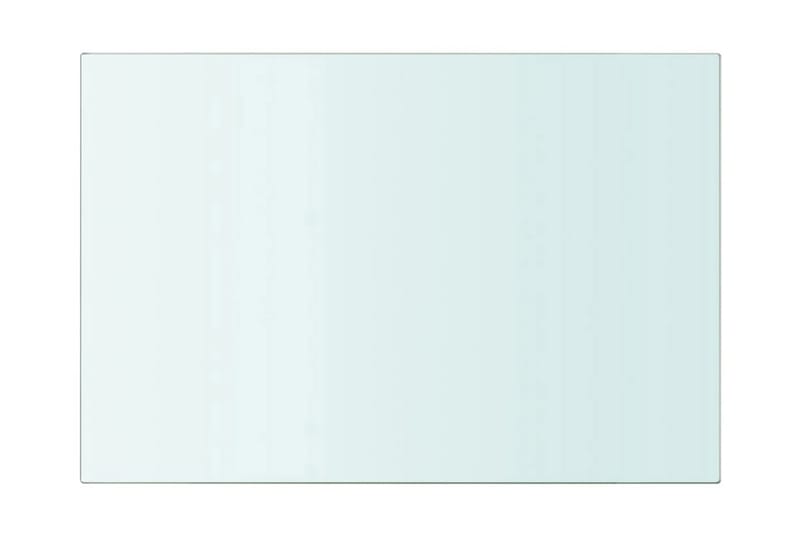 Hyllplan 2 st glas genomskinlig 30x15 cm - Transparent - Förvaring - Klädförvaring - Garderob & garderobssystem - Garderobsinredning - Hyllplan till garderob