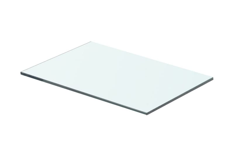 Hyllplan 2 st glas genomskinlig 40x20 cm - Transparent - Hyllplan till garderob - Hyllplan & hyllkonsol