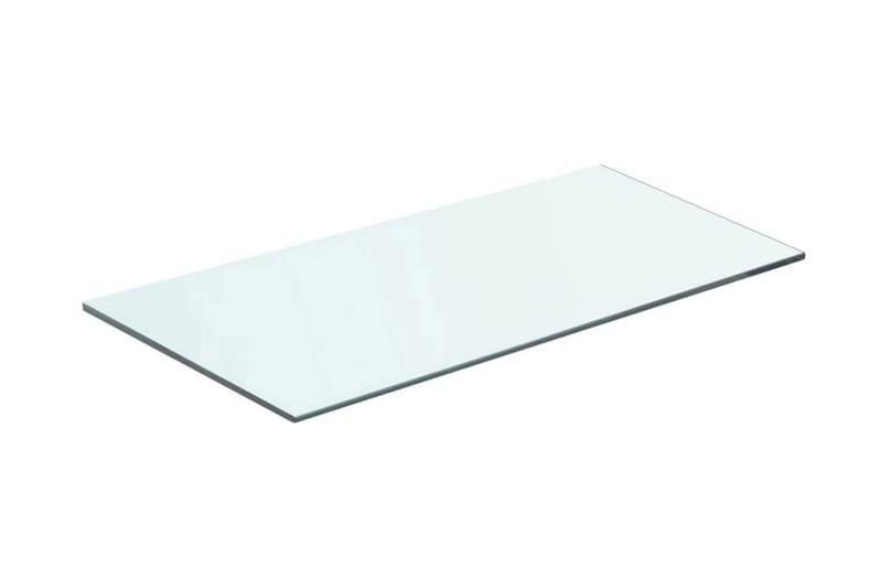 Hyllplan 2 st glas genomskinlig 60x25 cm - Transparent - Hyllplan till garderob - Hyllplan & hyllkonsol