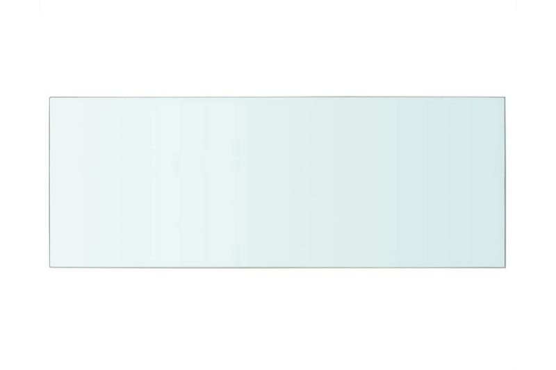 Hyllplan 2 st glas genomskinlig 60x25 cm - Transparent - Förvaring - Klädförvaring - Garderob & garderobssystem - Garderobsinredning - Hyllplan till garderob
