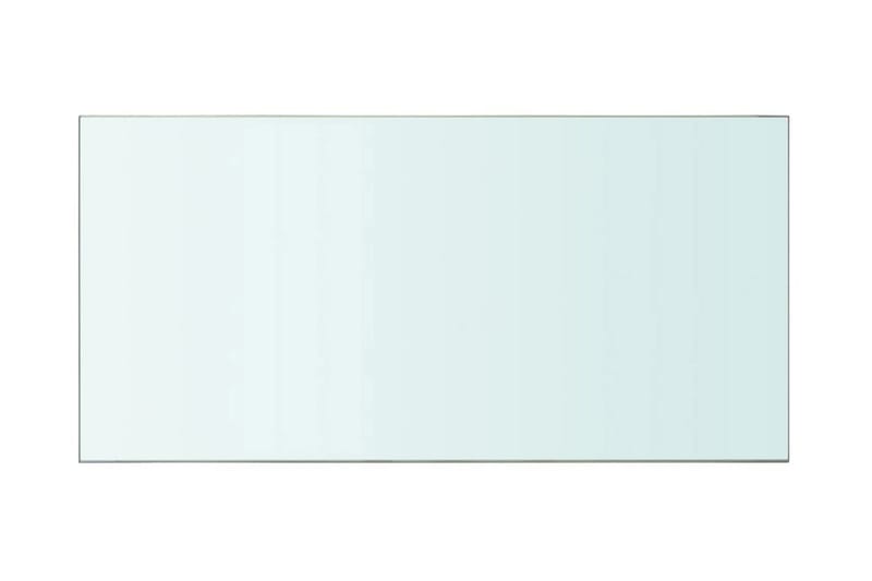Hyllplan 2 st glas genomskinlig 60x30 cm - Transparent - Förvaring - Klädförvaring - Garderob & garderobssystem - Garderobsinredning - Hyllplan till garderob