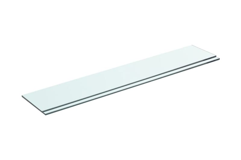 Hyllplan 2 st glas genomskinlig 70x12 cm - Transparent - Hyllplan till garderob - Hyllplan & hyllkonsol