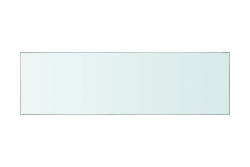 Hyllplan 2 st glas genomskinlig 80x25 cm - Transparent - Förvaring - Klädförvaring - Garderob & garderobssystem - Garderobsinredning - Hyllplan till garderob