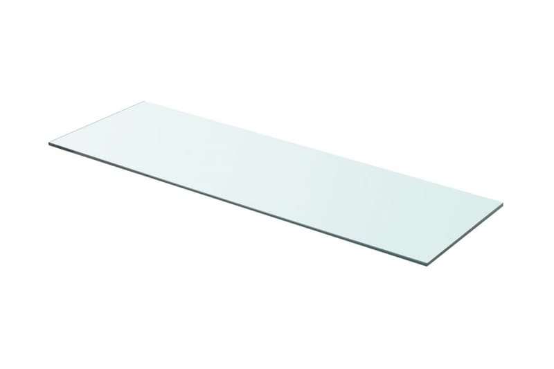 Hyllplan 2 st glas genomskinlig 80x25 cm - Transparent - Förvaring - Klädförvaring - Garderob & garderobssystem - Garderobsinredning - Hyllplan till garderob