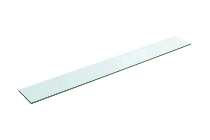 Hyllplan glas genomskinlig 100x12 cm - Transparent - Hyllplan till garderob - Hyllplan & hyllkonsol
