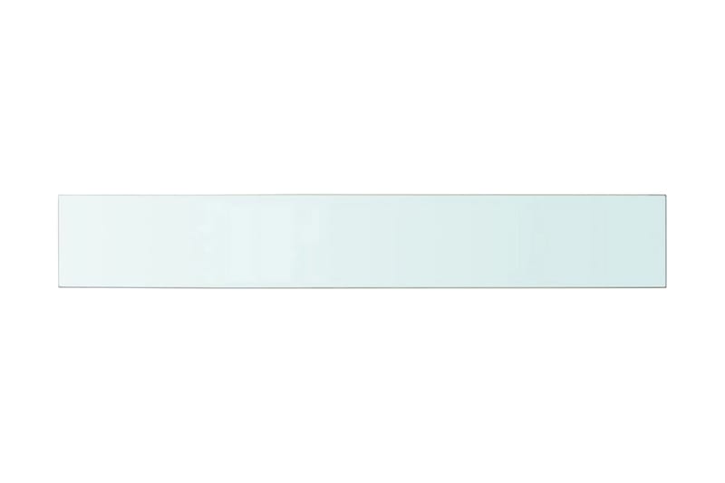 Hyllplan glas genomskinlig 100x15 cm - Transparent - Förvaring - Klädförvaring - Garderob & garderobssystem - Garderobsinredning - Hyllplan till garderob