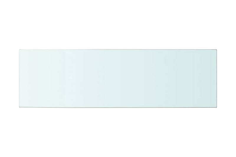 Hyllplan glas genomskinlig 100x30 cm - Transparent - Förvaring - Klädförvaring - Garderob & garderobssystem - Garderobsinredning - Hyllplan till garderob