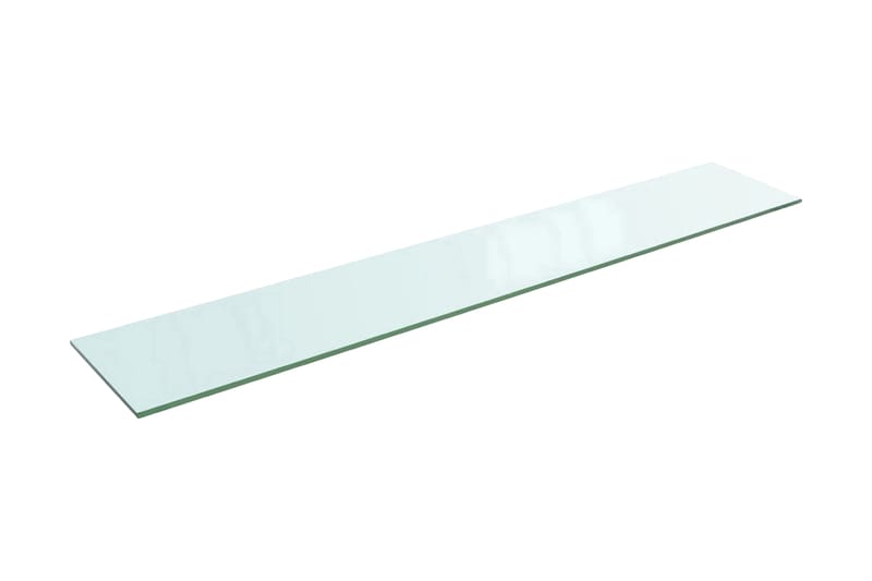 Hyllplan glas genomskinlig 110x20 cm - Transparent - Hyllplan till garderob - Hyllplan & hyllkonsol