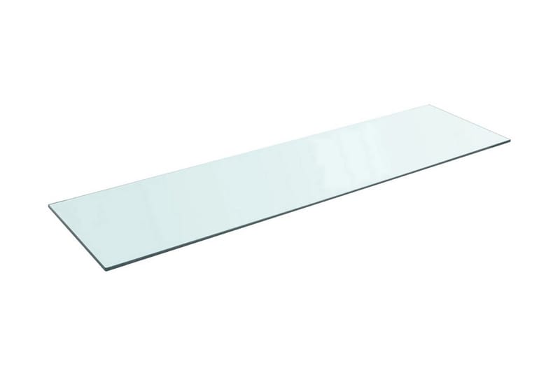 Hyllplan glas genomskinlig 110x30 cm - Transparent - Förvaring - Klädförvaring - Garderob & garderobssystem - Garderobsinredning - Hyllplan till garderob
