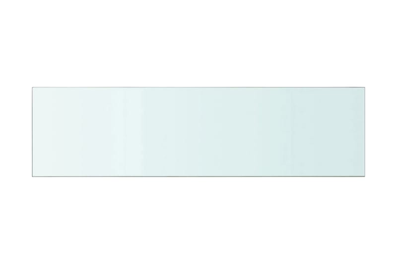 Hyllplan glas genomskinlig 110x30 cm - Transparent - Förvaring - Klädförvaring - Garderob & garderobssystem - Garderobsinredning - Hyllplan till garderob