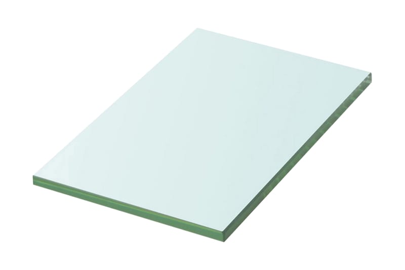 Hyllplan glas genomskinlig 20x12 cm - Transparent - Hyllplan till garderob - Hyllplan & hyllkonsol