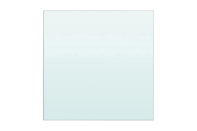 Hyllplan glas genomskinlig 20x20 cm - Transparent - Förvaring - Klädförvaring - Garderob & garderobssystem - Garderobsinredning - Hyllplan till garderob