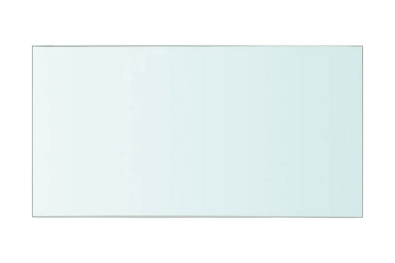 Hyllplan glas genomskinlig 30x15 cm - Transparent - Förvaring - Klädförvaring - Garderob & garderobssystem - Garderobsinredning - Hyllplan till garderob