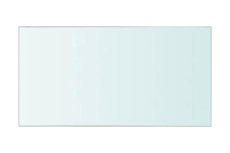 Hyllplan glas genomskinlig 30x15 cm - Transparent - Hyllplan & hyllkonsol - Hyllplan till garderob