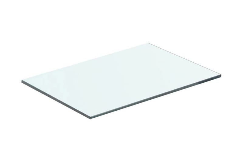 Hyllplan glas genomskinlig 40x20 cm - Transparent - Hyllplan & hyllkonsol - Hyllplan till garderob