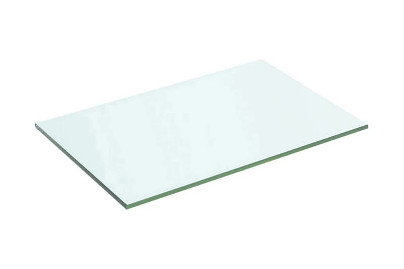 Hyllplan glas genomskinlig 50x25 cm - Transparent - Hyllplan till garderob - Hyllplan & hyllkonsol