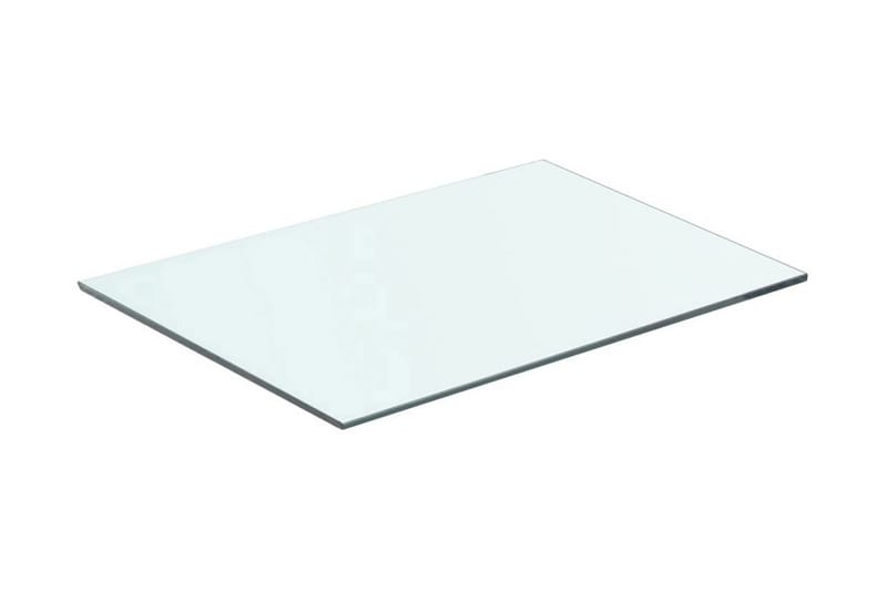 Hyllplan glas genomskinlig 50x30 cm - Transparent - Hyllplan till garderob - Hyllplan & hyllkonsol