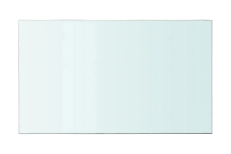 Hyllplan glas genomskinlig 50x30 cm - Transparent - Förvaring - Klädförvaring - Garderob & garderobssystem - Garderobsinredning - Hyllplan till garderob