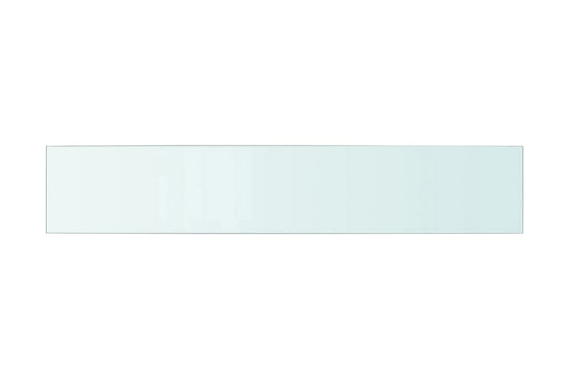 Hyllplan glas genomskinlig 80x15 cm - Gul - Förvaring - Klädförvaring - Garderob & garderobssystem - Garderobsinredning - Hyllplan till garderob