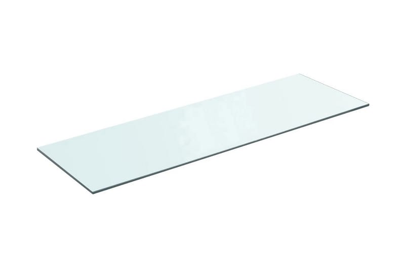 Hyllplan glas genomskinlig 80x25 cm - Transparent - Hyllplan till garderob - Hyllplan & hyllkonsol