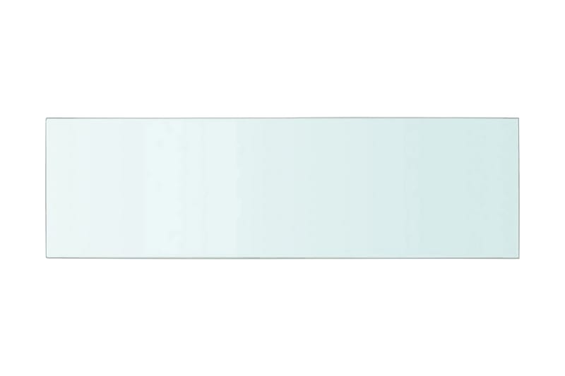 Hyllplan glas genomskinlig 80x25 cm - Transparent - Förvaring - Klädförvaring - Garderob & garderobssystem - Garderobsinredning - Hyllplan till garderob