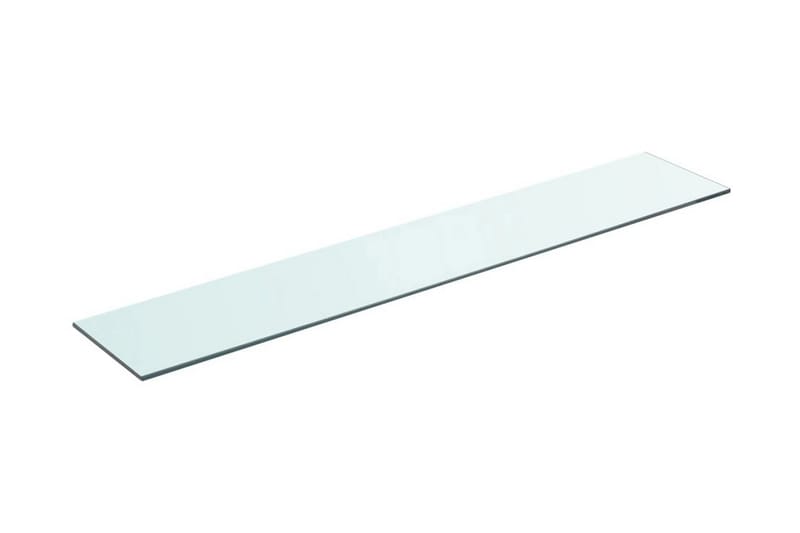 Hyllplan glas genomskinlig 90x15 cm - Transparent - Förvaring - Klädförvaring - Garderob & garderobssystem - Garderobsinredning - Hyllplan till garderob
