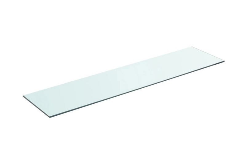 Hyllplan glas genomskinlig 90x20 cm - Transparent - Förvaring - Klädförvaring - Garderob & garderobssystem - Garderobsinredning - Hyllplan till garderob