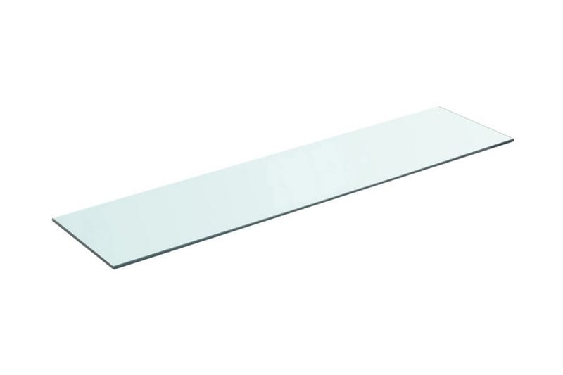Hyllplan glas genomskinlig 90x20 cm - Transparent - Hyllplan & hyllkonsol - Hyllplan till garderob