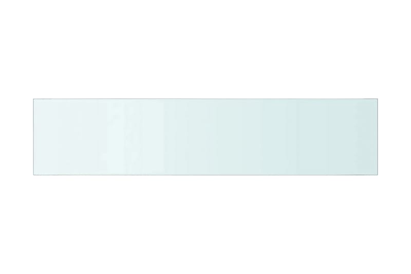 Hyllplan glas genomskinlig 90x20 cm - Transparent - Förvaring - Klädförvaring - Garderob & garderobssystem - Garderobsinredning - Hyllplan till garderob