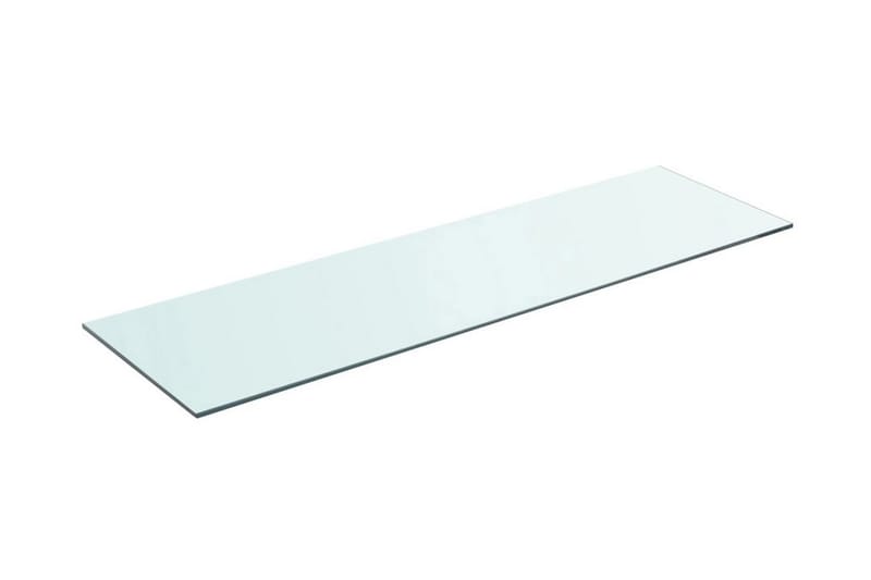 Hyllplan glas genomskinlig 90x25 cm - Transparent - Hyllplan till garderob - Hyllplan & hyllkonsol