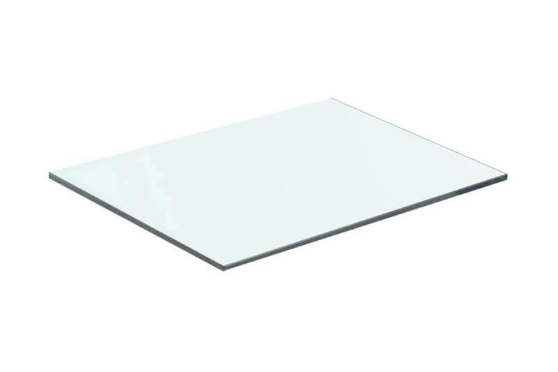 Hyllplan glas genomskinligt 40x25 cm - Transparent - Förvaring - Klädförvaring - Garderob & garderobssystem - Garderobsinredning - Hyllplan till garderob