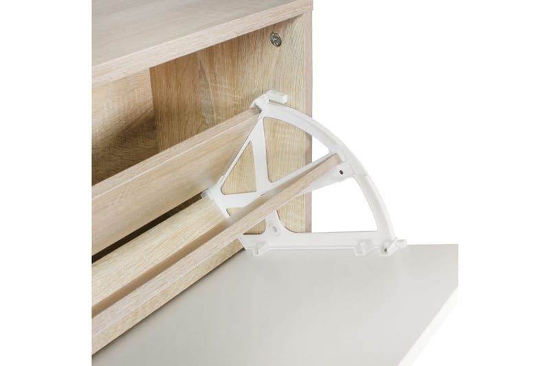 Kapprum Wohnling Väggmonterad hatthylla med spegel, skohylla, spånskiva, modern Sonoma - Sonoma - Möbler - Hallmöbler - Möbelset för hall & entre