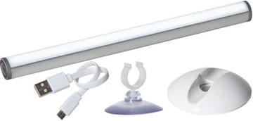 LED-lampa Functional Make Up Light 21 cm Uppladdningsbar 3-stegsdimring - Silver - Belysning & el - Ljuskällor & glödlampor - LED-belysning - LED-lampa