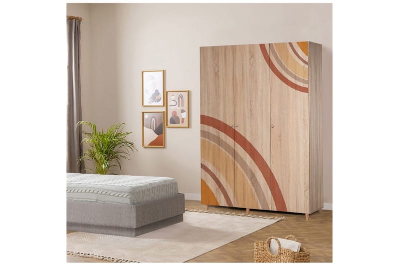 Gladfield Garderobsskåp 135x192 cm - Förvaring - Klädförvaring - Garderob & garderobssystem