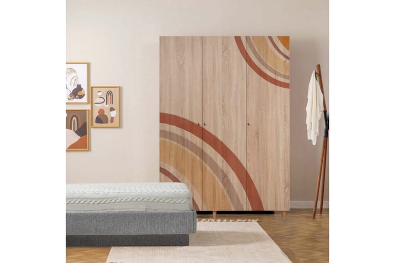 Gladfield Garderobsskåp 135x192 cm - Förvaring - Klädförvaring - Garderob & garderobssystem