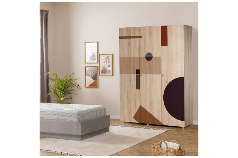 Gladfield Garderobsskåp 135x192 cm - Förvaring - Klädförvaring - Garderob & garderobssystem