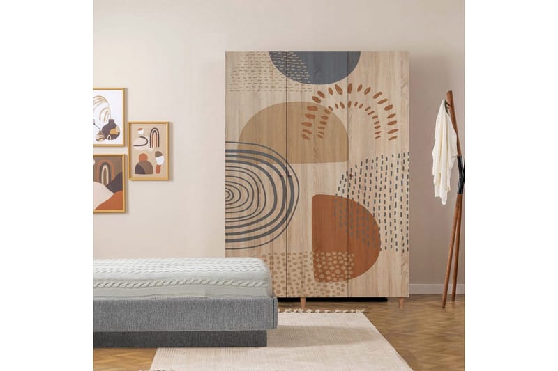 Gladfield Garderobsskåp 135x192 cm - Förvaring - Klädförvaring - Garderob & garderobssystem