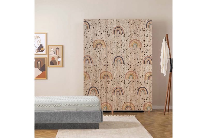 Gladfield Garderobsskåp 135x192 cm - Förvaring - Klädförvaring - Garderob & garderobssystem