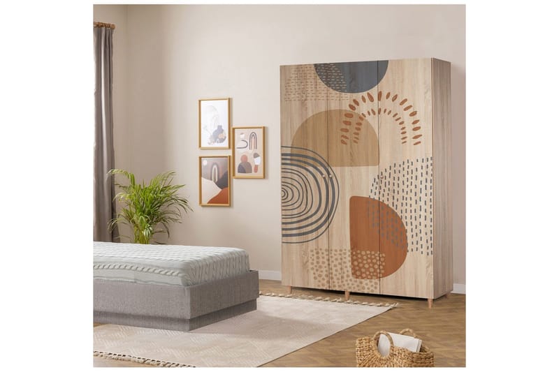 Gladfield Garderobsskåp 135x192 cm - Förvaring - Klädförvaring - Garderob & garderobssystem