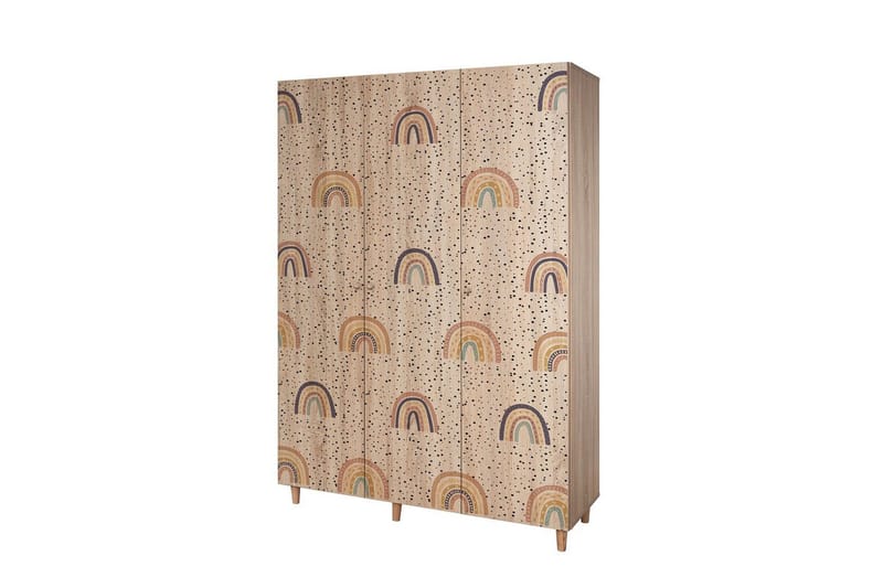 Gladfield Garderobsskåp 135x192 cm - Förvaring - Klädförvaring - Garderob & garderobssystem