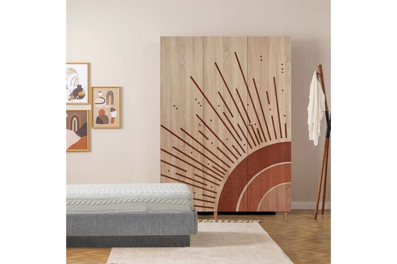 Gladfield Garderobsskåp 135x192 cm - Förvaring - Klädförvaring - Garderob & garderobssystem