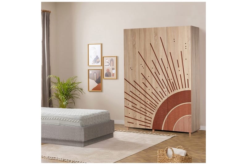 Gladfield Garderobsskåp 135x192 cm - Förvaring - Klädförvaring - Garderob & garderobssystem