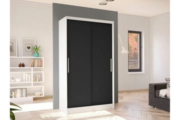 Glenmore Garderob 100 cm i Målat Trä - Matt Svart - Förvaring - Klädförvaring - Garderob & garderobssystem