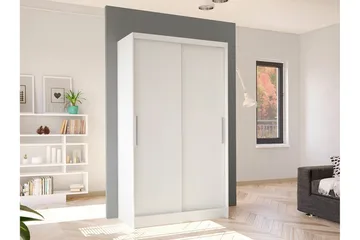 Glenmore Garderob 100 cm i Målat Trä - Vit - Förvaring - Klädförvaring - Garderob & garderobssystem