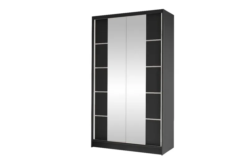 Glenmore Garderob m. Spegel Black, undefined