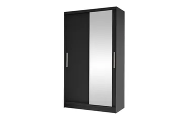 Glenmore Garderob m. Spegel Black - Förvaring - Klädförvaring - Garderob & garderobssystem