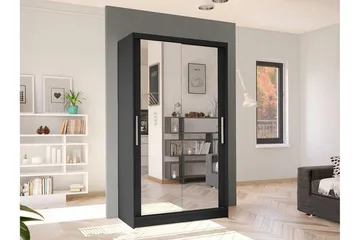 Glenmore Garderob m. Spegel Black - Förvaring - Klädförvaring - Garderob & garderobssystem