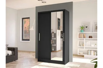 Glenmore Garderob m. Spegel Black - Förvaring - Klädförvaring - Garderob & garderobssystem