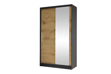 Glenmore Garderob m. Spegel Black - Förvaring - Klädförvaring - Garderob & garderobssystem